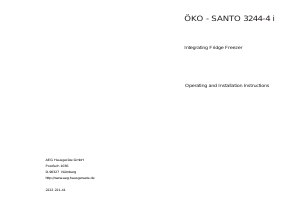 Handleiding AEG SANTO3244-4I Koel-vries combinatie
