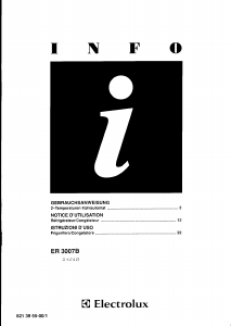 Manuale Electrolux ER3007B Frigorifero-congelatore