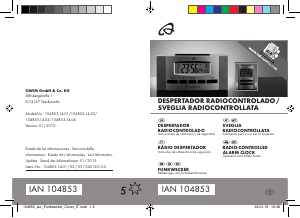 Manual Auriol IAN 104853 Despertador