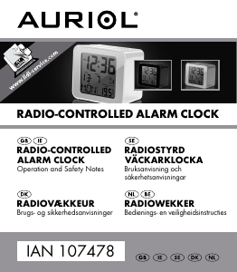 Manual Auriol IAN 107478 Alarm Clock