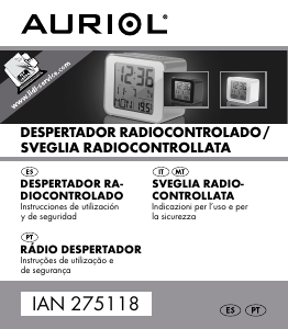 Manual Auriol IAN 275118 Despertador