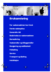 Bruksanvisning Bauknecht WAB 8794 Vaskemaskin
