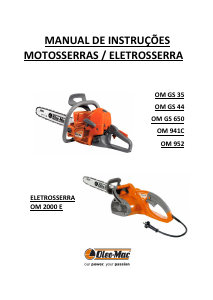 Manual Oleo-Mac OM 2000 E Motosserra