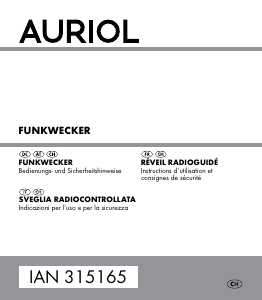 Mode d’emploi Auriol IAN 315165 Réveil