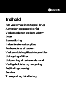 Brugsanvisning Bauknecht WAK 7785/2 Vaskemaskine