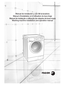 Manual Fagor F-2810 Máquina de lavar roupa