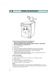 Manual Bauknecht WA 3462 CH Máquina de lavar roupa