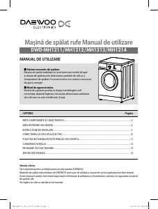 Manual Daewoo DWD-MH1212 Mașină de spălat