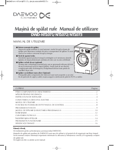 Manual Daewoo DWD-NT1072 Mașină de spălat