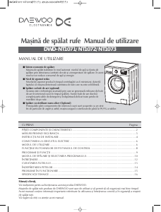 Manual Daewoo DWD-NT1073 Mașină de spălat