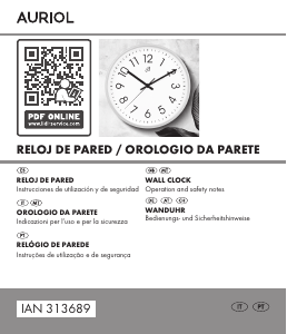 Manual de uso Auriol IAN 313689 Reloj