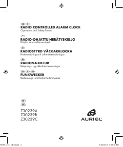 Käyttöohje Auriol IAN 79133 Kello