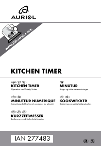 Brugsanvisning Auriol IAN 277483 Køkkentimer