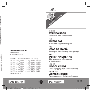Manual Auriol IAN 103711 Ceas de mana