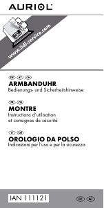 Mode d’emploi Auriol IAN 111121 Montre