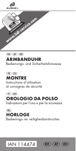 Manuale Auriol IAN 114474 Orologio da polso