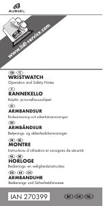 Brugsanvisning Auriol IAN 270399 Armbåndsur