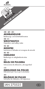 Manual de uso Auriol IAN 270525 Reloj de pulsera