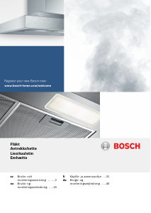 Bruksanvisning Bosch DWB091E51 Kjøkkenvifte