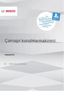 Kullanım kılavuzu Bosch WQG242ATTR Kurutma makinesi