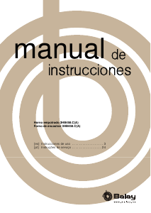 Manual de uso Balay 3HB458NC Horno