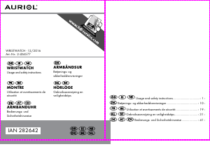 Brugsanvisning Auriol IAN 282642 Armbåndsur