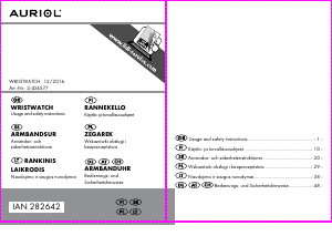 Instrukcja Auriol IAN 282642 Zegarek