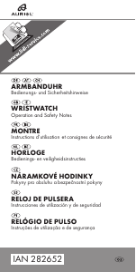 Manual de uso Auriol IAN 282652 Reloj de pulsera
