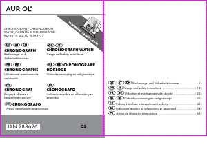 Manual de uso Auriol IAN 288626 Reloj de pulsera