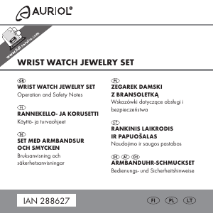 Bruksanvisning Auriol IAN 288627 Armbandsur