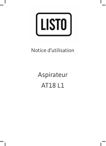 Mode d’emploi Listo AT18 L1 Aspirateur
