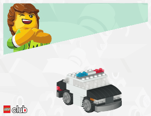 Handleiding Lego Lego Club Politieauto