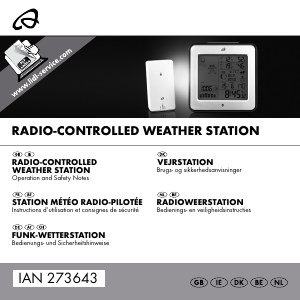 Brugsanvisning Auriol IAN 273643 Vejrstation