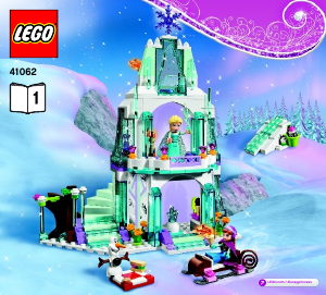 Manual Lego set 41062 Disney Princess Elsas sparkling ice castle