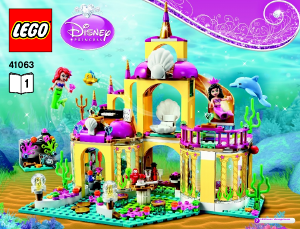 Bruksanvisning Lego set 41063 Disney Princess Ariels undervattenspalats