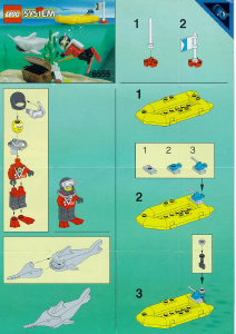 Manual Lego set 6555 Divers Sea hunter