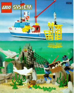 Manual Lego set 6558 Divers Shark cage cove