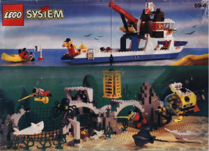 Manual de uso Lego set 6560 Divers Barco de expedición