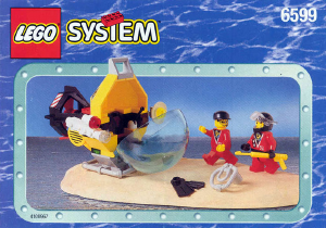Manuale Lego set 6599 Divers Attacco di squalo