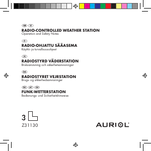 Brugsanvisning Auriol IAN 71479 Vejrstation