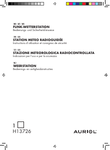 Mode d’emploi Auriol IAN 75966 Station météo