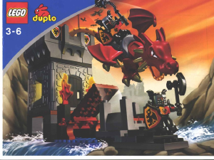 Manual Lego set 4776 Duplo Dragon tower