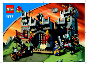 Manual Lego set 4777 Duplo Knights castle