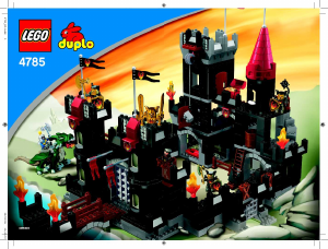 Handleiding Lego set 4785 Duplo Zwart kasteel