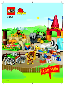 Manual de uso Lego set 4960 Duplo El parque zoológico gigante