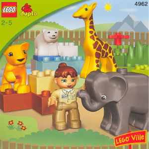 Manual Lego set 4962 Duplo Zoo baby animals