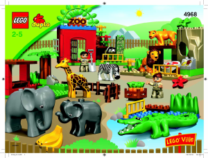 Manuale Lego set 4968 Duplo Amici dello zoo