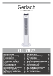 Посібник Gerlach GL 7927 Вентилятор