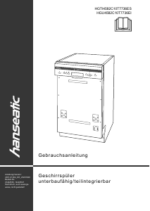 Handleiding Hanseatic HGTI4582C10T7736ES Vaatwasser