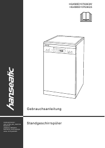 Handleiding Hanseatic HG4585D107636QW Vaatwasser